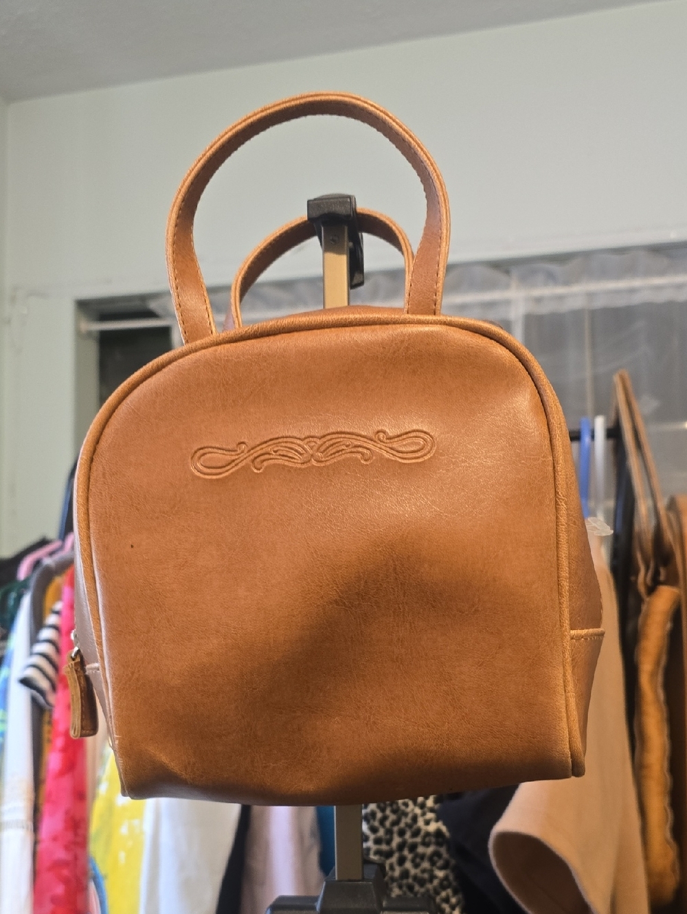 Small Tan Mini Tote - Picture 1 of 5